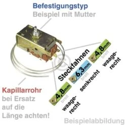 Thermostat Whirlpool 480131100526 Ranco K59-S1895 Mit Lampenfassung Für Kühlschrank