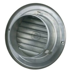 Außenhaube 100erR Edelstahl Gebürstet